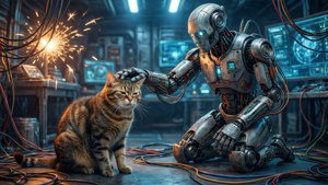 Robot Cat Humor