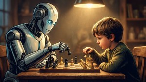 Robot Playing Chess