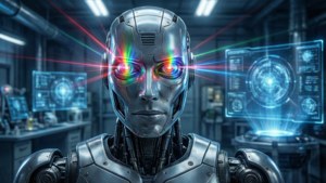 Robot Rainbow Laser Eyes