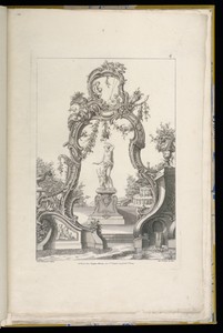 Rocaille Arch and Fountain with Venus and Amor