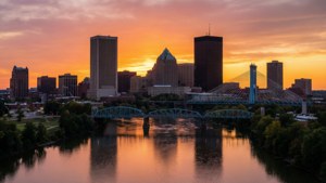 Rochester Skyline Sunset