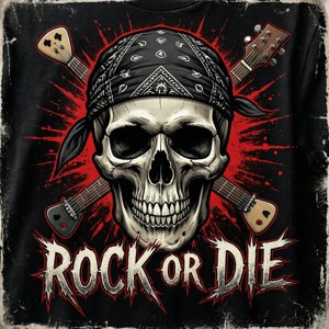 Rock or Die Skull