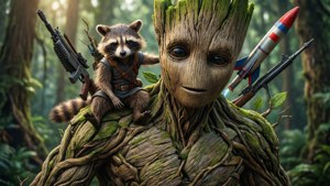 Rocket and Groot