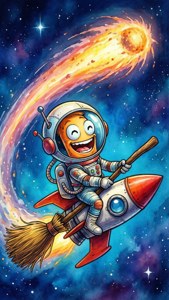Rocket Broom Ride