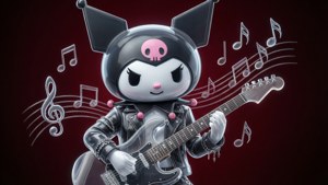 Rockstar Kuromi Guitar