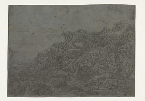Rocky Landscape with Low Clouds