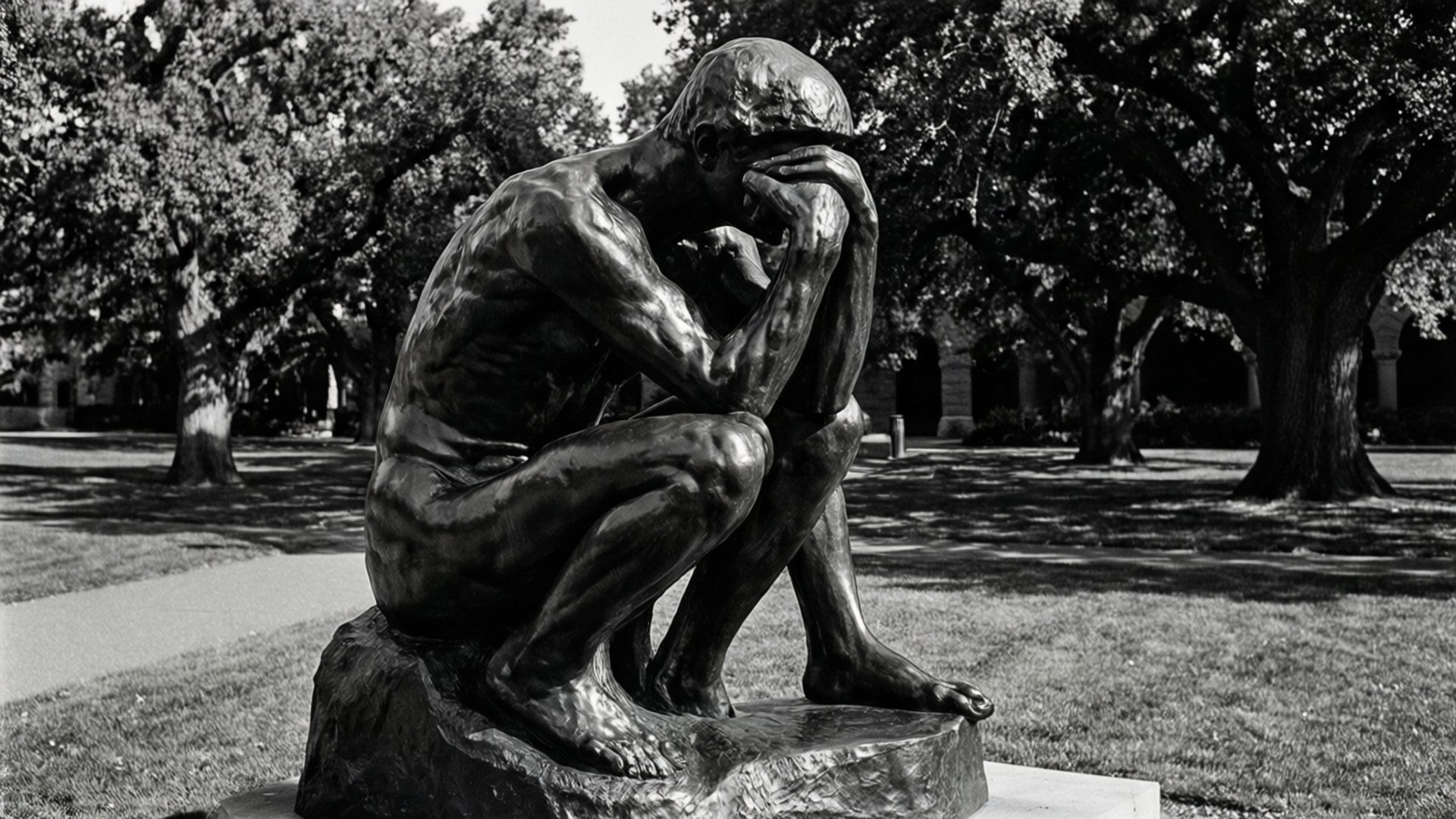 Rodin in Monochrome by Wallpapers.art Studio