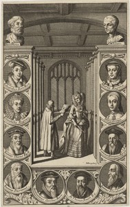 Roger Assham and Mary Surrounded by MedallianPortraits