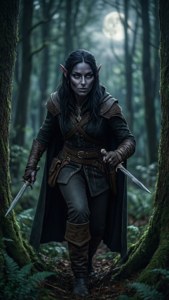 Rogue in the Moonlit Forest