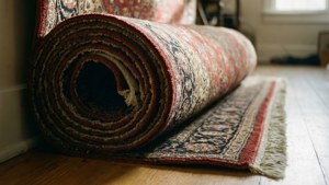 Rolled Carpet Still Life