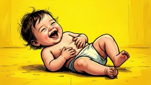 Rolling Laughing Baby