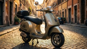 Roman Golden Hour Vespa