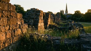Roman Ruins at Dusk