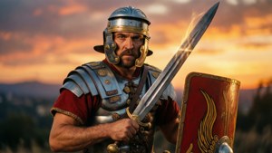 Roman Warrior Sunset