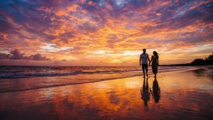 Romantic Beach Sunset