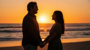 Romantic Beach Sunset