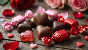 Romantic Candy Flat Lay