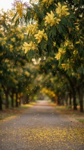 Romantic Mimosa Path