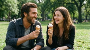 Romantic Park Laugh