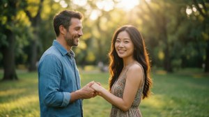 Romantic Park Stroll