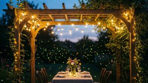 Romantic Pergola Dinner