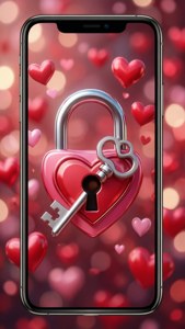 Romantic Phone Love Lock