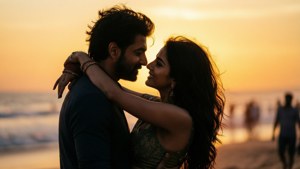 Romantic Sunset Embrace