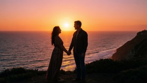 Romantic Sunset Love