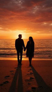 Romantic Sunset Silhouettes