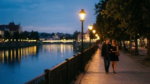 Romantic Twilight Promenade