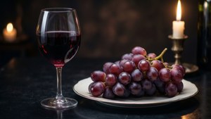 Romantic Wine and Grapes