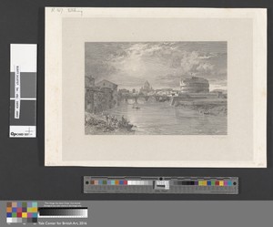 Rome, Bridge, and Castle of St. Angelo, on the Tyber