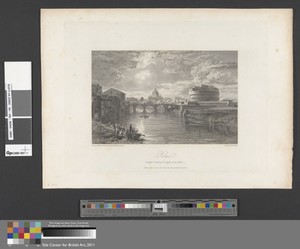 Rome, Bridge, and Castle of St. Angelo, on the Tyber