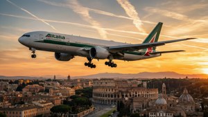Rome Sunset Flyover