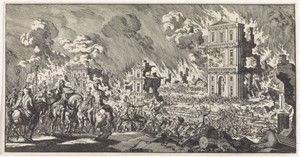Romeinen verwoesten een Joodse tempel te Jeruzalem