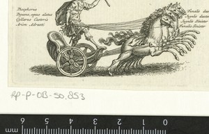 Romeins veldheer met paard en wagen