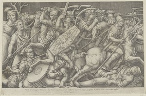 Romeinse soldaten vechtend met de Daciërs