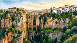 Ronda Bridge at Golden Hour