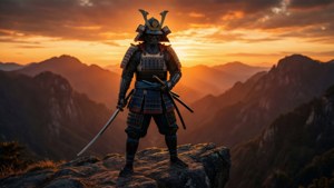 Ronin at Sunset