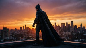 Rooftop Cape Silhouette