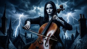 Rooftop Cello Storm