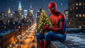 Rooftop Christmas Tree