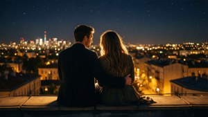 Rooftop City Lights