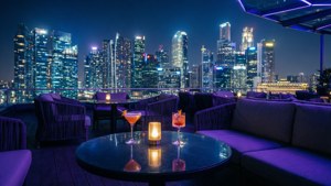 Rooftop City Lights