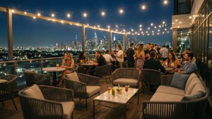 Rooftop City Lights