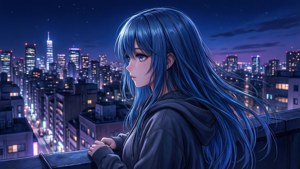 Rooftop City Lights