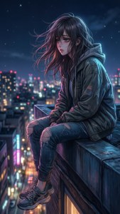 Rooftop Contemplation