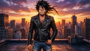 Rooftop Drip Luffy