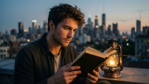 Rooftop Evening Read