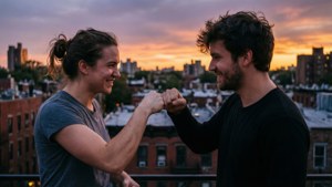 Rooftop Fist Bump
